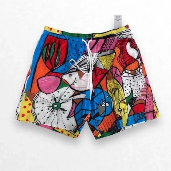 Swiminista x James Peter Henry Mid-Length Board Shorts Sydney Opera House Size L - Picture 7 of 8